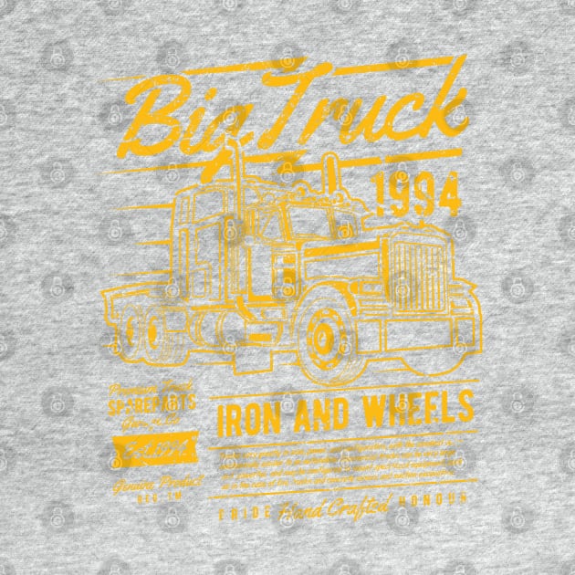 Big Truck Semi Iron And Wheels 1994 Auto Parts by JakeRhodes